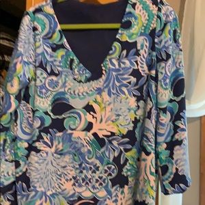 Lily Pulitzer blouse reversible